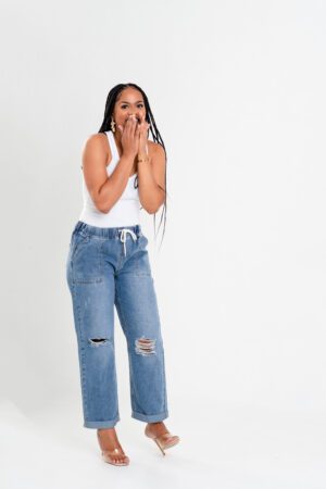 Light Boyfriend Jeans Pants